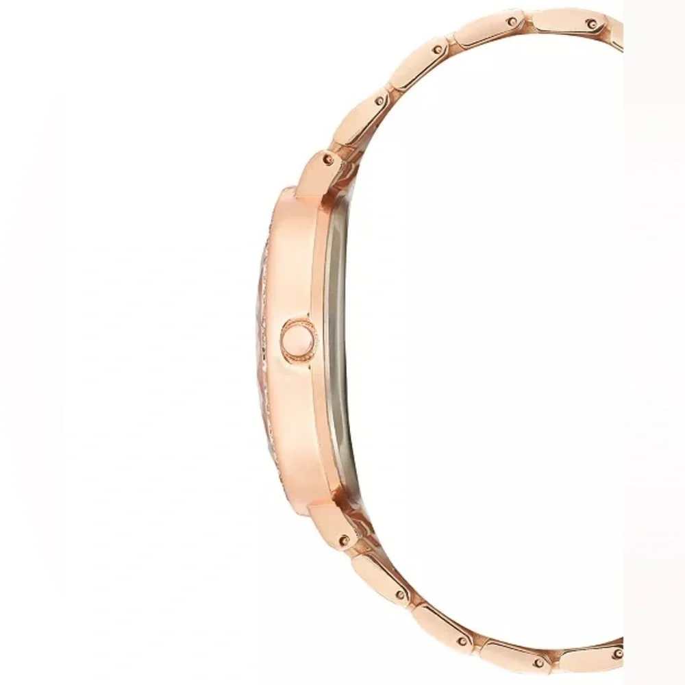 NWT Women's Rose Gold-Tone Bracelet Watch